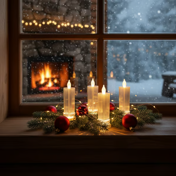 🔥 LAST DAY 50% OFF 🕯️ LED Crystal Candle Lights（4pcs in 1 set）