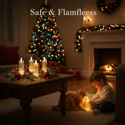 🔥 LAST DAY 50% OFF 🕯️ LED Crystal Candle Lights（4pcs in 1 set）