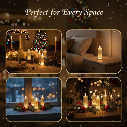 🔥 LAST DAY 50% OFF 🕯️ LED Crystal Candle Lights（4pcs in 1 set）