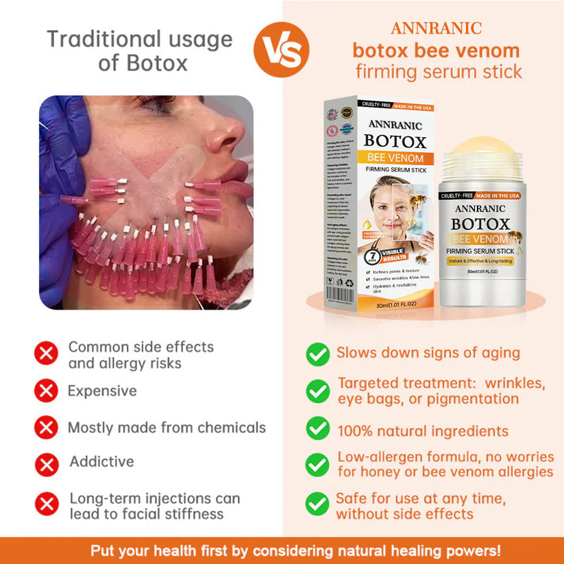 Made and Shipped from USA✨Annranic® Botox Bee Venom Firming Serum Stick(🔥LAST DAY 70% OFF)💄