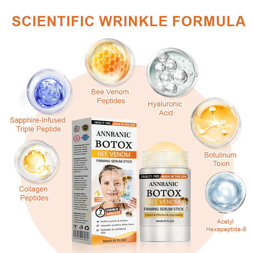 Made and Shipped from USA✨Annranic® Botox Bee Venom Firming Serum Stick(🔥LAST DAY 70% OFF)💄