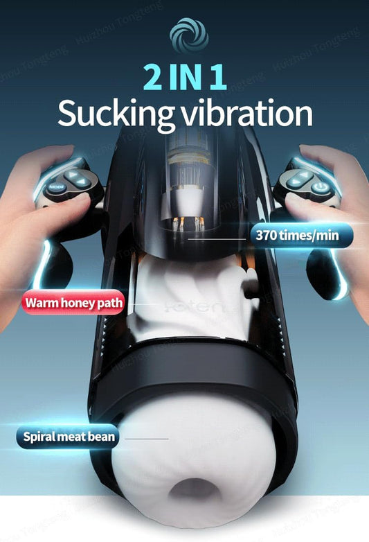 ANNRANIC High-end Stroker 10 Sucking Thrusting 5 Speeds Heating Masturbator