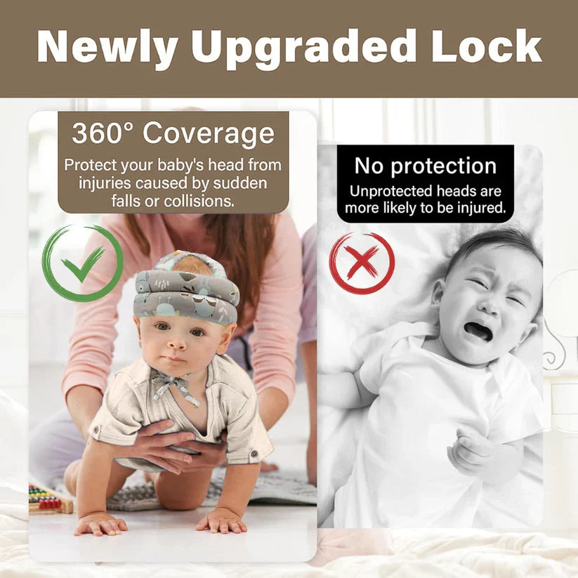 Baby Fall Protection Helmet – Absorbs Drop Impact, Ultra-Soft & Comfortable