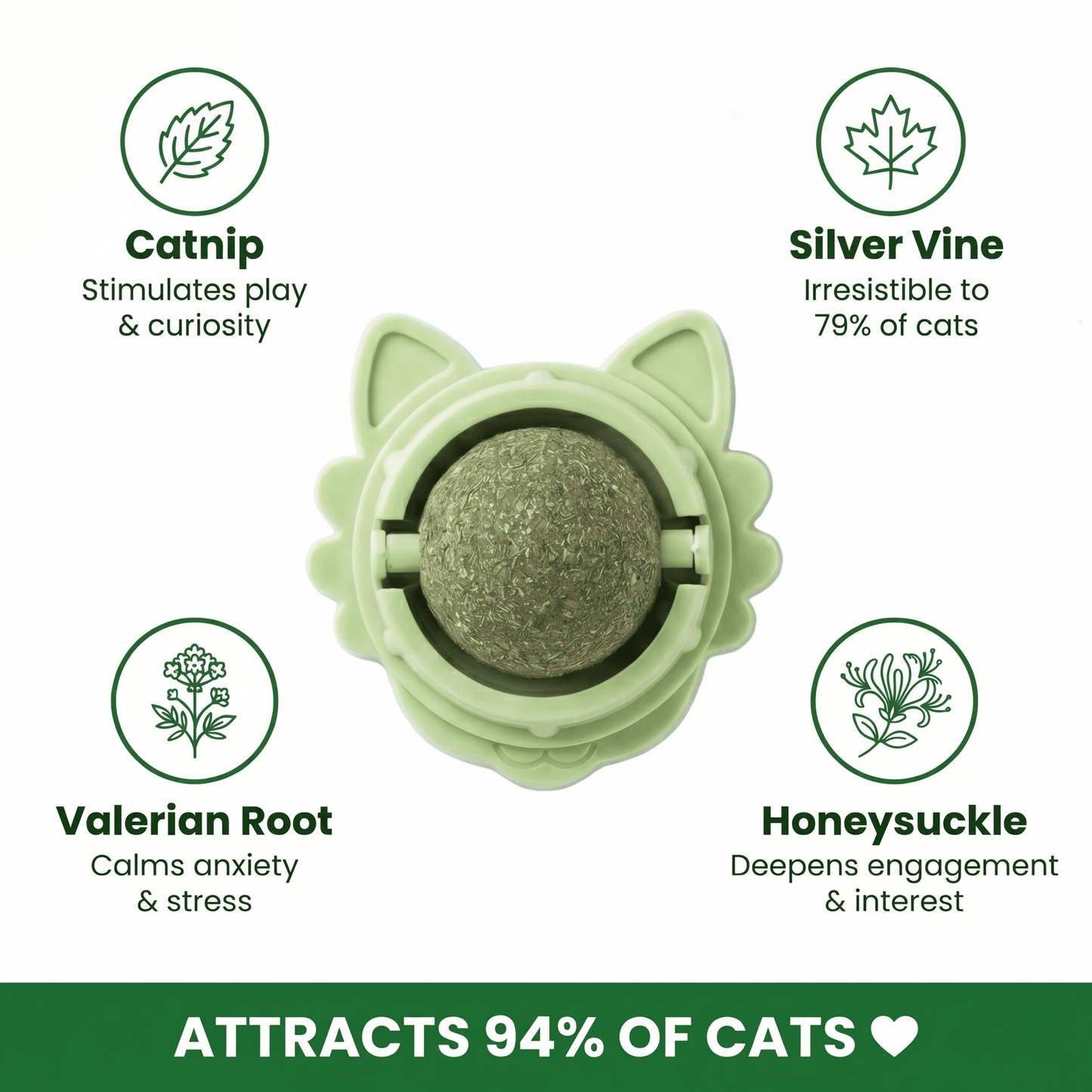4-in-1 Feline Therapy Ball